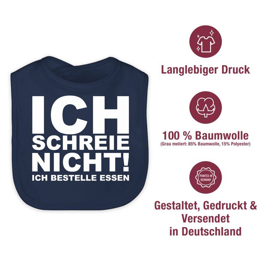 Shirtracer Ich schreie nicht, ich bestelle Essen!: T-Shirt Rucksack Shirtracer Vatertagsangebot
