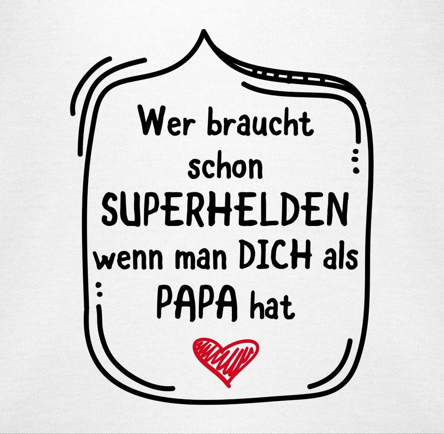 Shirtracer Wer braucht schon Superhelden wenn man dich als Papa hat Shirts & Mehr Shirtracer Räumungsverkauf