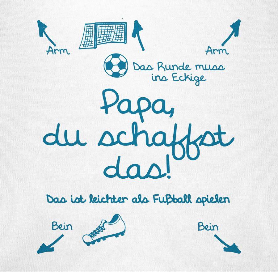 Shirtracer Papa du schaffst das Fußball Junge: T-Shirt Gym Bag Shirtracer Sonderangebote