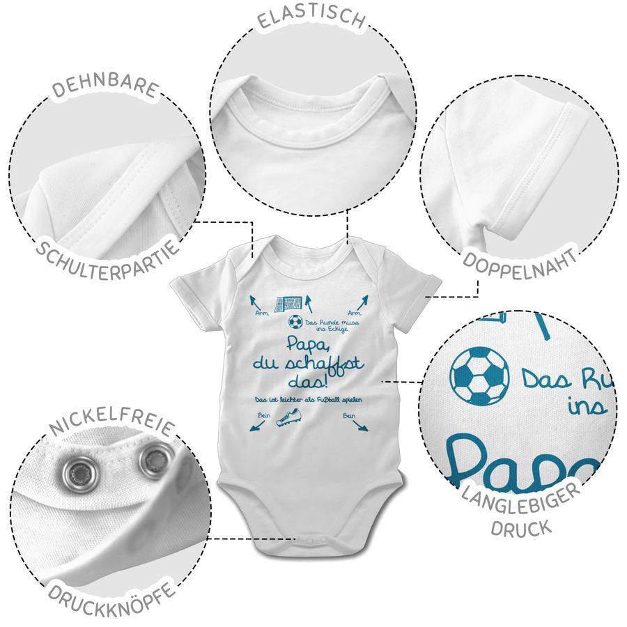 Shirtracer Papa du schaffst das Fußball Junge: T-Shirt Gym Bag Shirtracer Sonderangebote