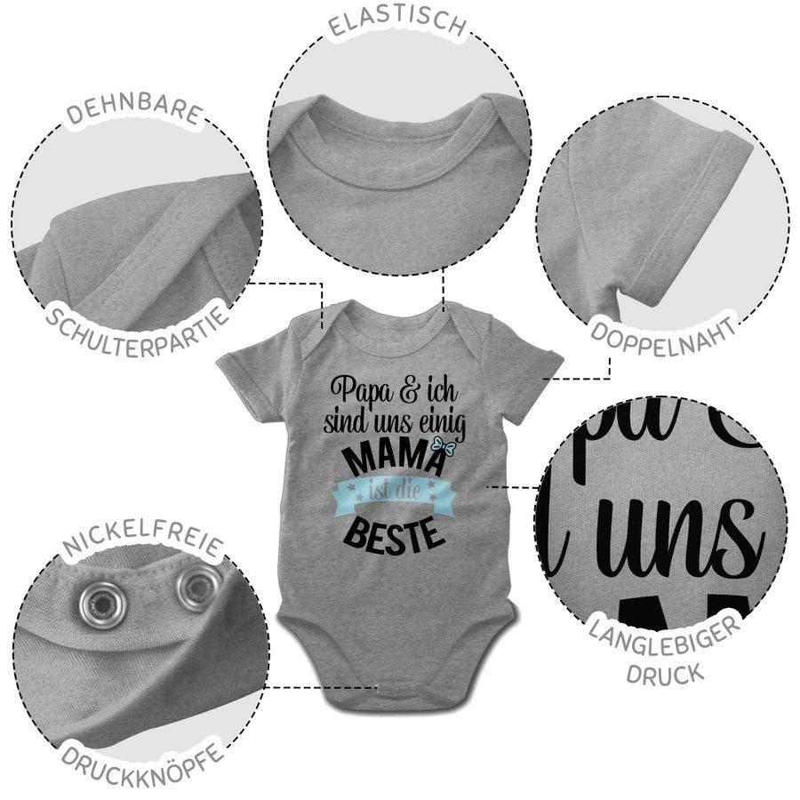 Shirtracer Mama ist die beste - blau schwarz Shirts & Mehr Shirtracer Super Sparpreis