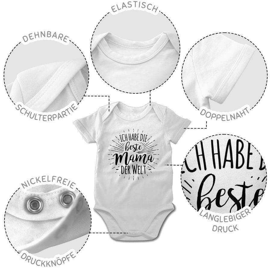 Shirtracer Ich habe die beste Mama der Welt Shirts & Mehr Shirtracer Bis zu 50% Rabatt