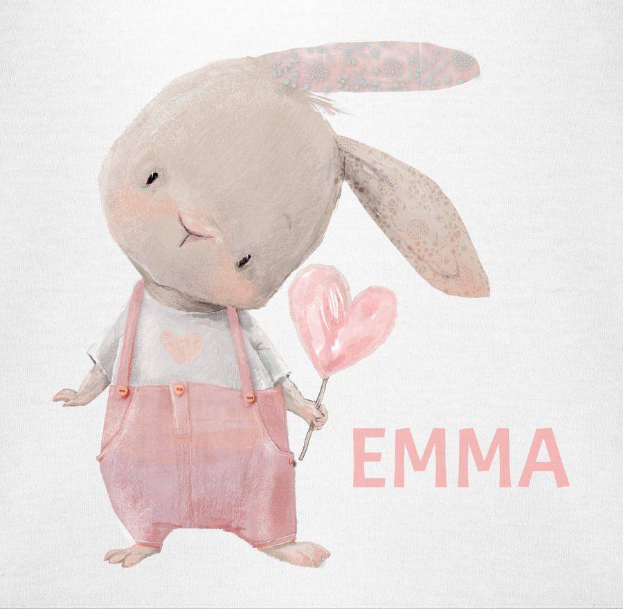Shirtracer Mädchen Hase Rabbit Häschen Langohr Süße Hasen: T-Shirt Rucksack Shirtracer Vierteljährliche Förderung
