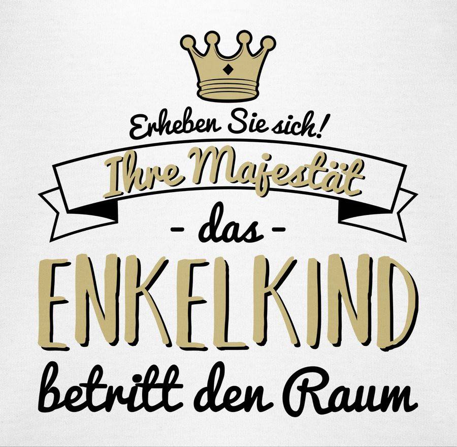 Shirtracer Ihre Majestät das Enkelkind betritt den Raum: T-Shirt Rucksack Shirtracer Black Friday Preise