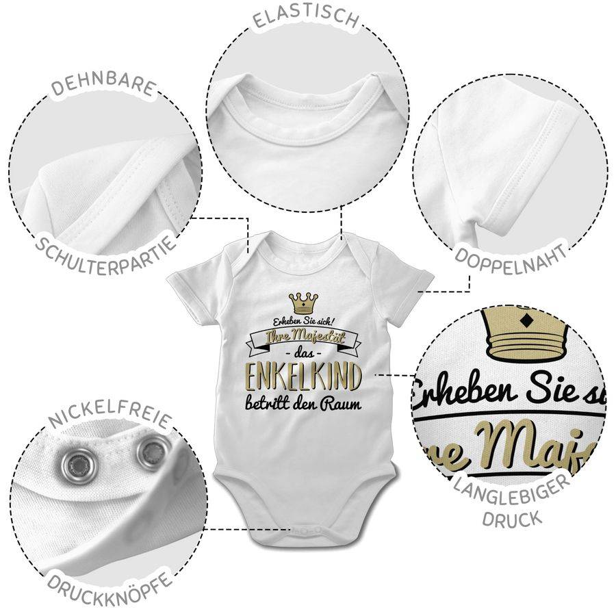 Shirtracer Ihre Majestät das Enkelkind betritt den Raum: T-Shirt Rucksack Shirtracer Black Friday Preise