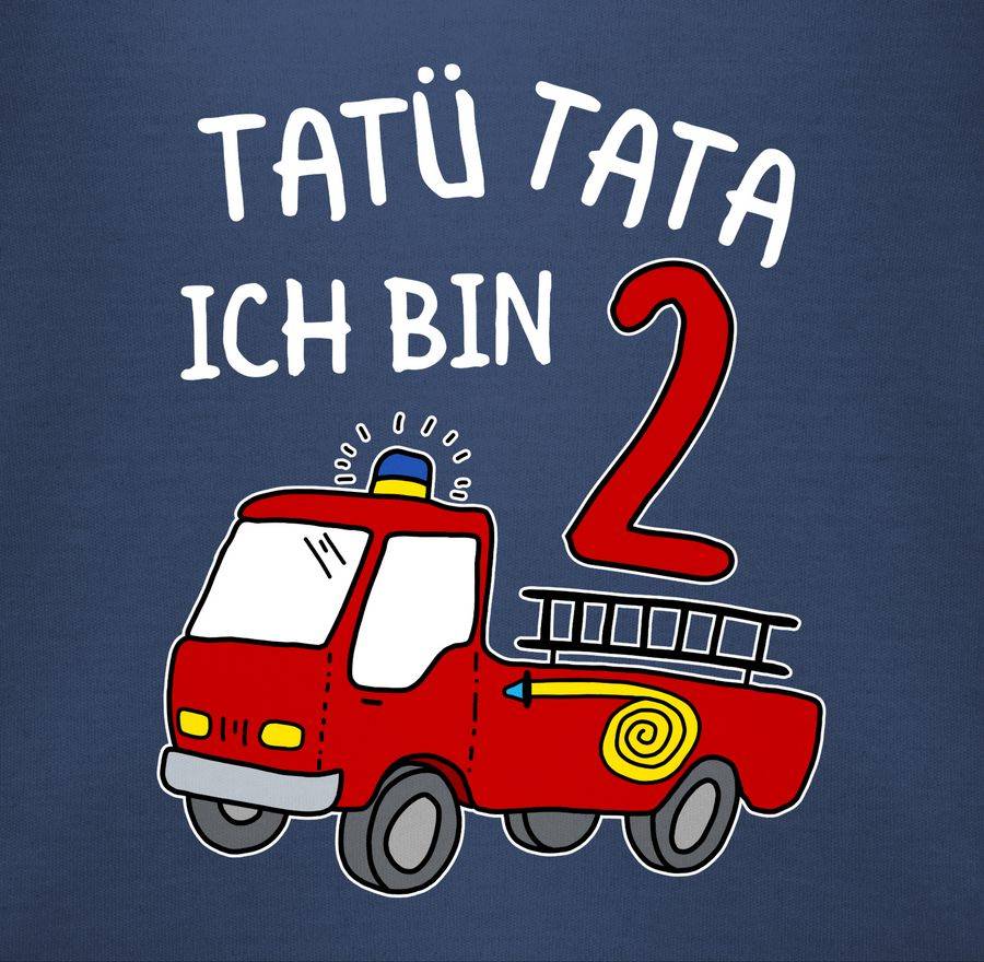 Shirtracer Tatü Tata Ich bin zwei Feuerwehrauto Shirts & Mehr Shirtracer Auslauf