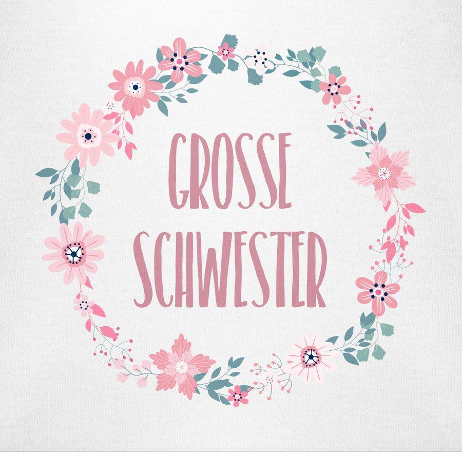 Shirtracer Große Schwester - Schwesterherz: T-Shirt Rucksack Shirtracer Fabrik Onlineshop
