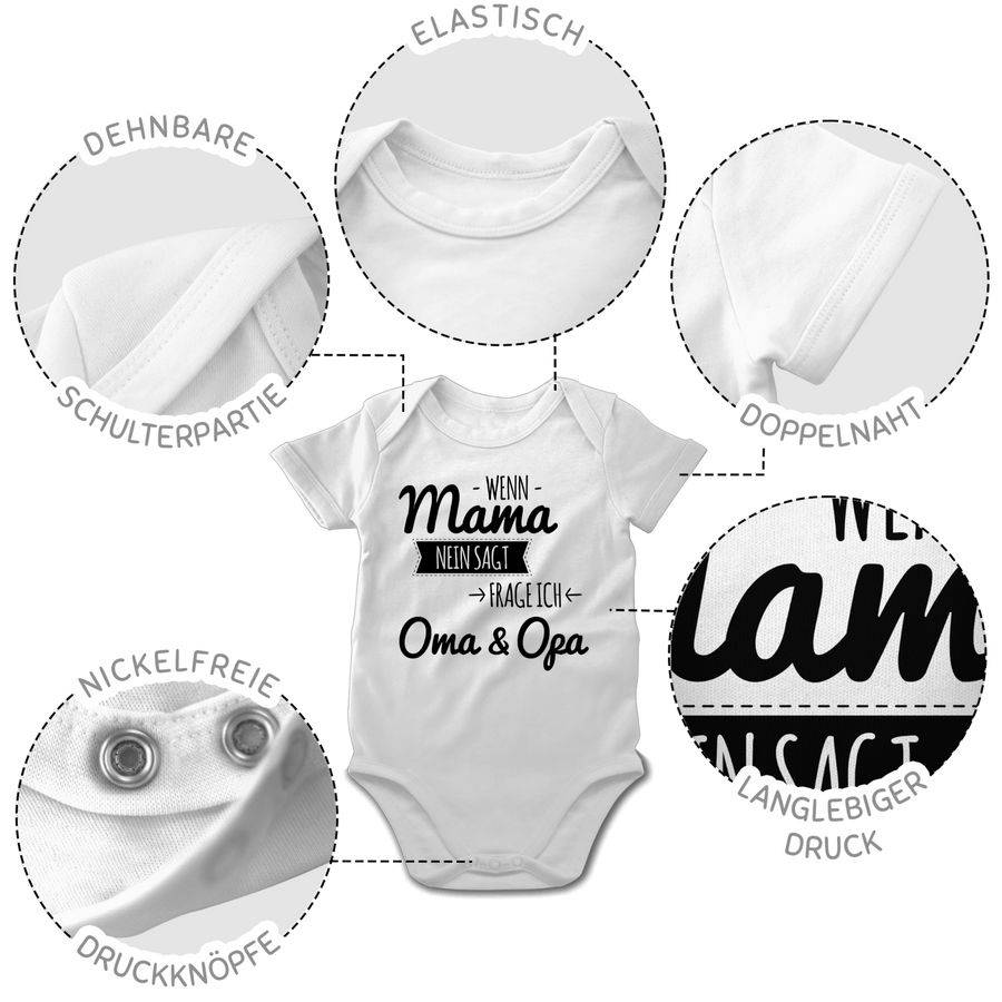 Shirtracer Wenn Mama nein sagt frag ich Oma und Opa Shirts & Mehr Shirtracer Weihnachtsangebot