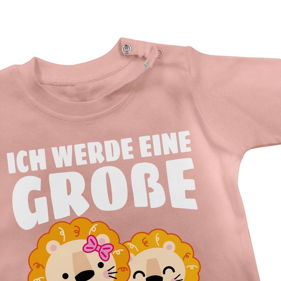 Shirtracer Ich werde eine große Schwester mit Löwen - weiß: T-Shirt Rucksack Shirtracer Osterangebot