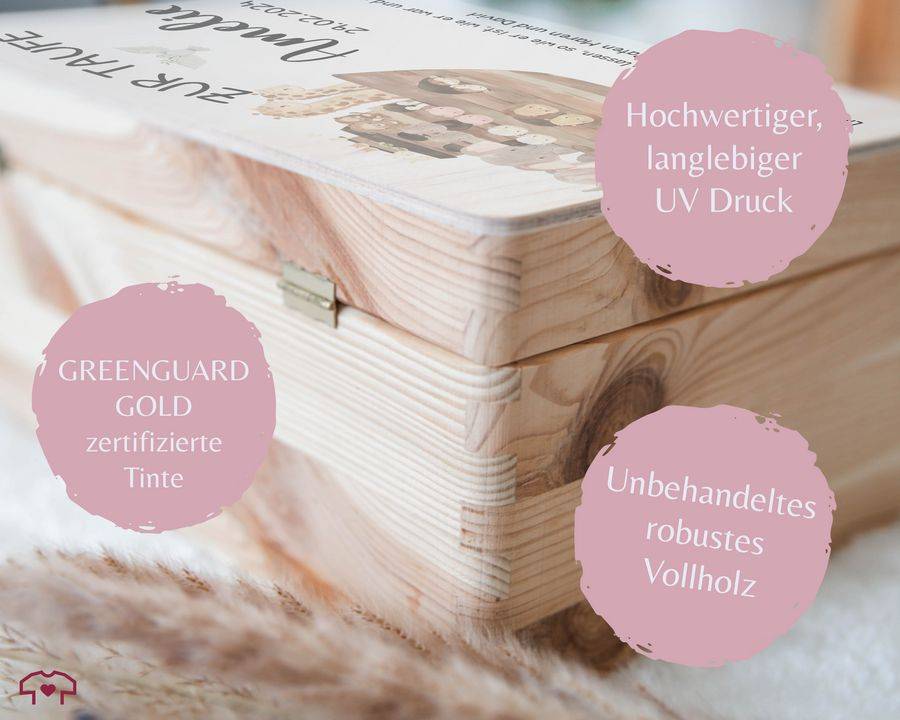 Shirtracer Zur Taufe mit Spruch Arche Noah Erinnerungskiste Taufe Shirtracer Vatertagsangebot