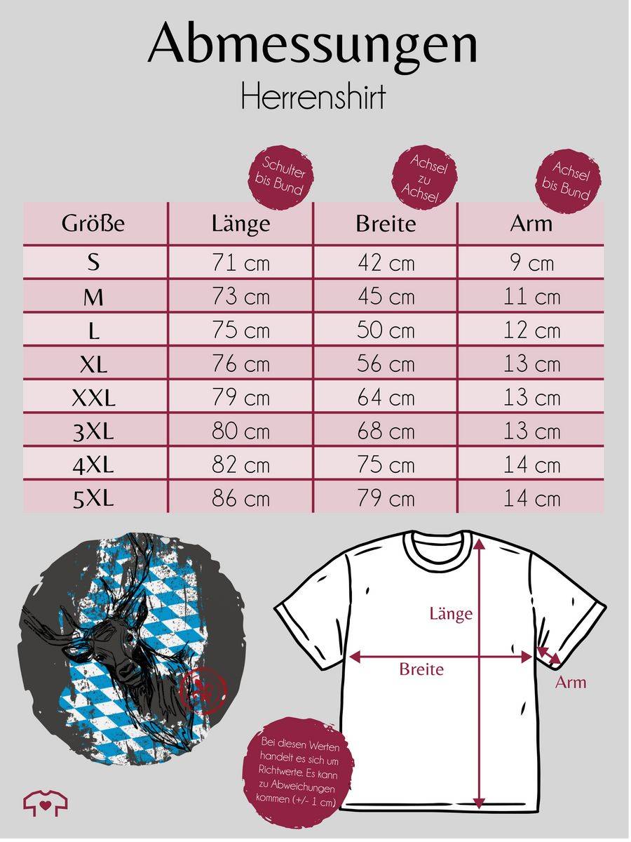 Shirtracer Hirsch mit bayrischem Muster Shirts & Mehr Shirtracer Riesige Ersparnisse