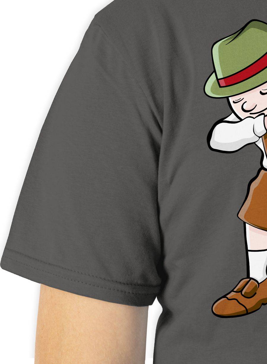 Shirtracer Dabbing Character in Lederhosen: Tshirt Rucksack Shirtracer Tiefpreis