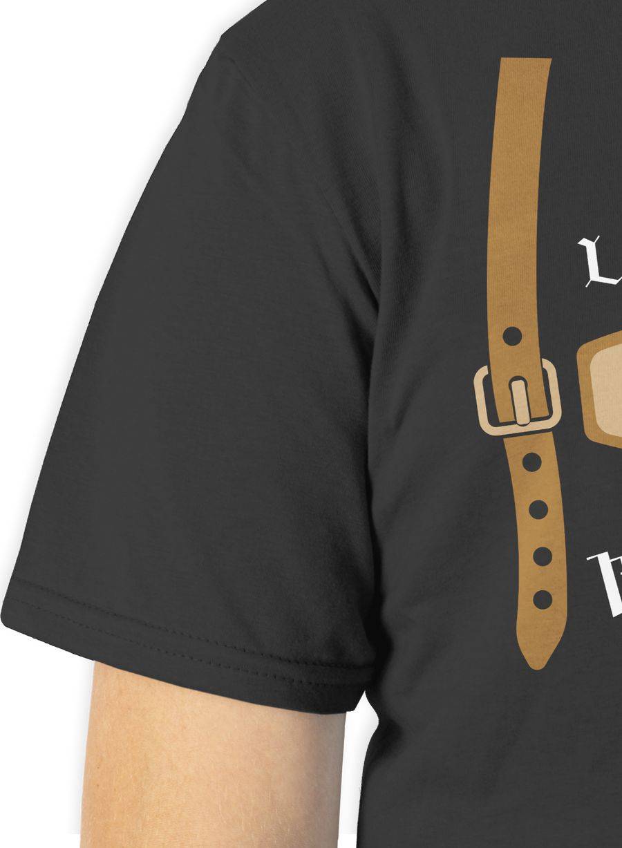 Shirtracer Meine Lederhose ist in der Wäsche Edelweiß: Tshirt Rucksack Shirtracer Speichern exportieren
