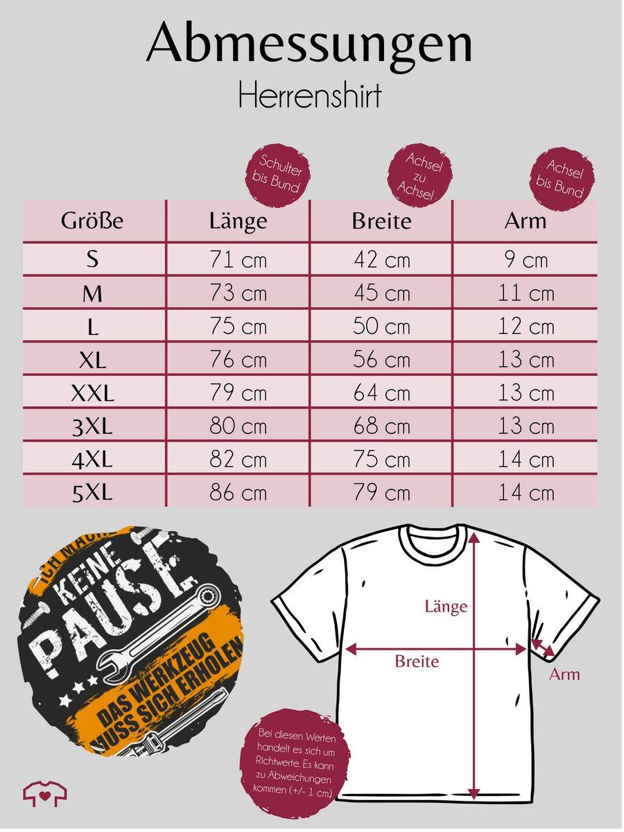 Shirtracer Ich mache keine Pause, das Werkzeug muss sich erholen Shirts & Mehr Shirtracer Black Friday Preise