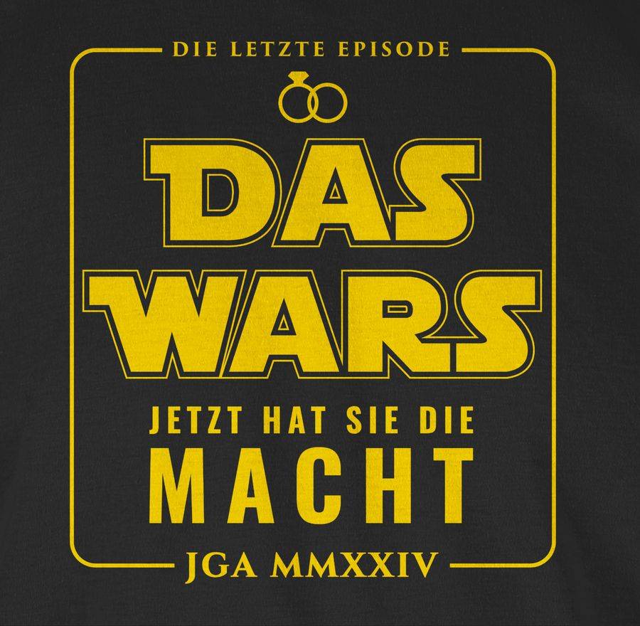 Shirtracer JGA 2024 Das Wars Jetzt hat sie die Macht: T-Shirt Gym Bag Shirtracer Im Verkauf
