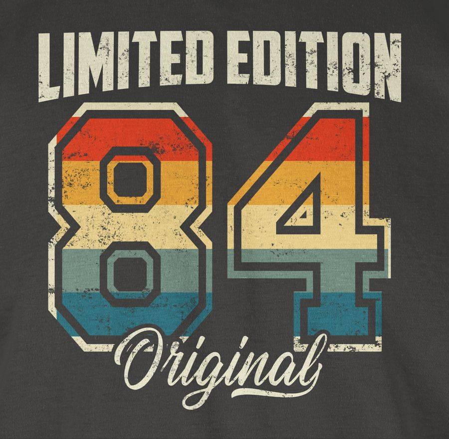 Shirtracer Limited Edition 1984 Original Vierzigster: T-Shirt Turnbeutel Shirtracer Schlussverkauf