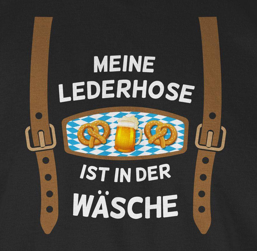Shirtracer Meine Lederhose ist in der Wäsche Brezeln Shirts & Mehr Shirtracer Kostenloser Versand