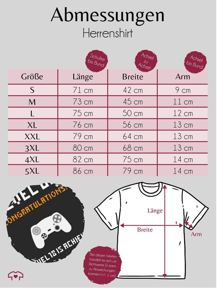 Shirtracer Achtzehn Gamer Level: Tshirt Turnbeutel Shirtracer Limitierter Zeitrabatt