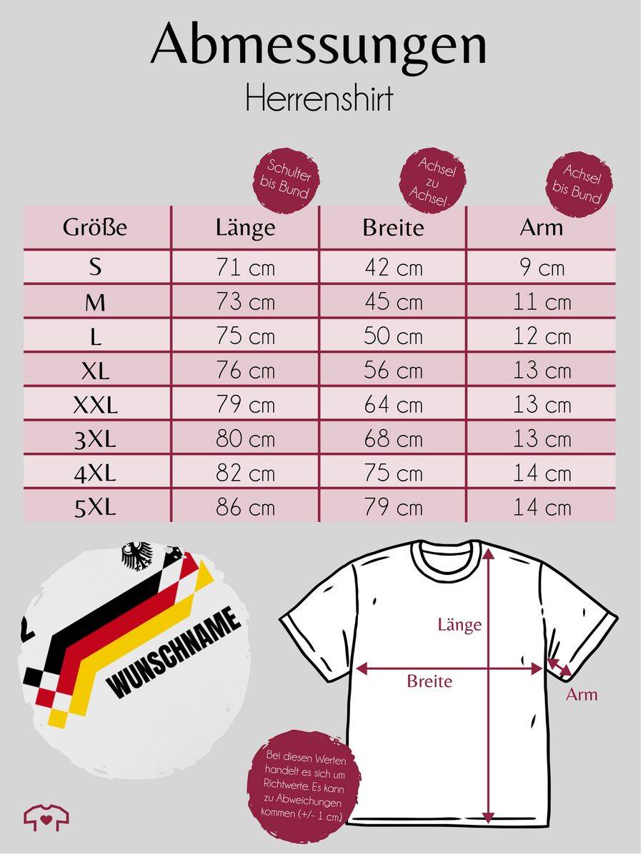 Shirtracer Deutschland Trikot mit Name und Nummer Germany: Tshirt Rucksack Shirtracer Sonderangebot