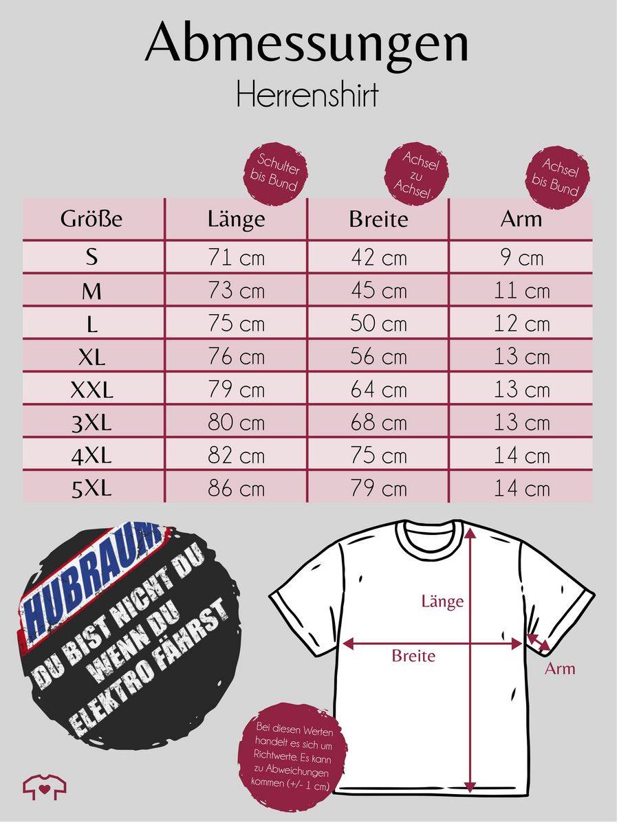 Shirtracer Hubraum - du bist nicht du, wenn du Elektro fährst Shirts & Mehr Shirtracer Rabatt