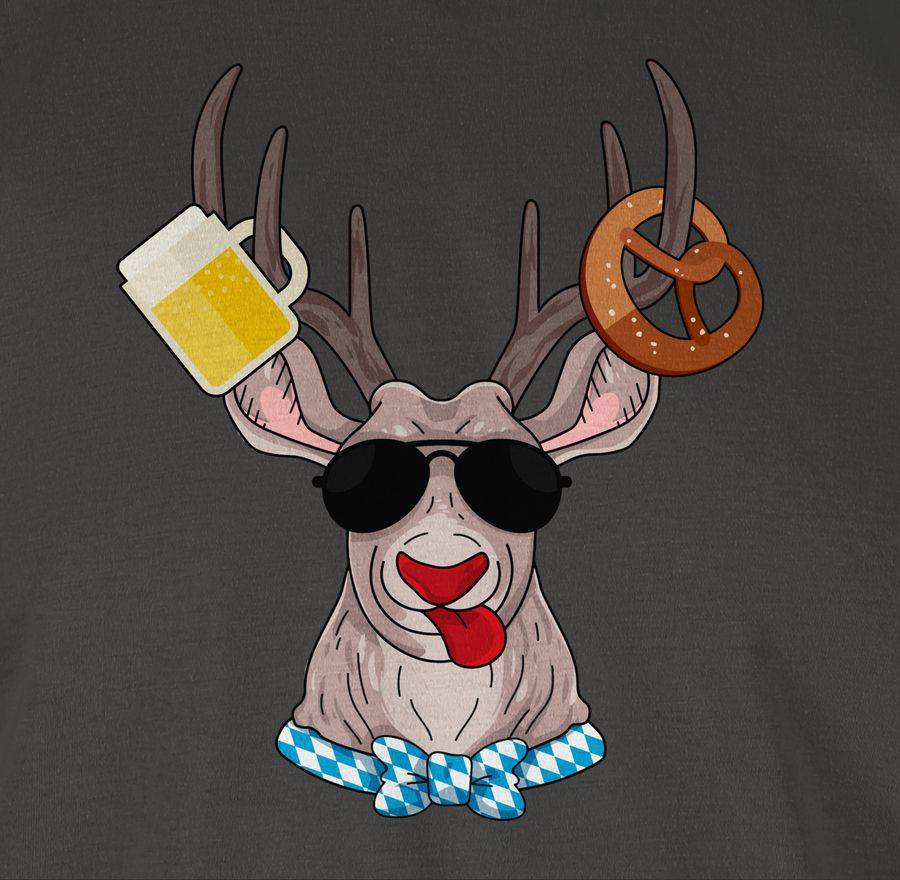 Shirtracer Oktoberfest Hirsch: T-Shirt Turnbeutel Shirtracer Begrenztes Angebot