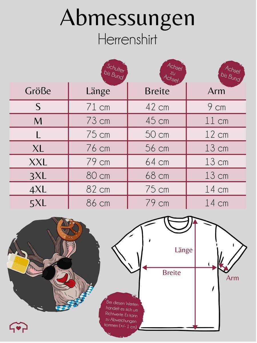 Shirtracer Oktoberfest Hirsch: T-Shirt Turnbeutel Shirtracer Begrenztes Angebot