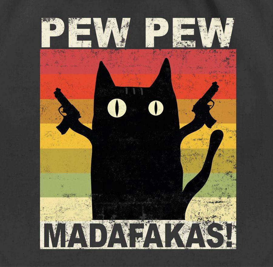 Shirtracer Pew Pew Madafakas Katze Vintage hell Shirts & Mehr Shirtracer Neueste Mode