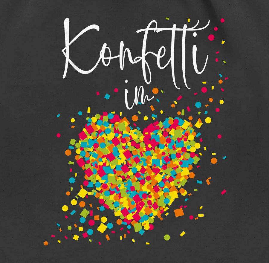 Shirtracer Konfetti im Herzen Kalligrafie - weiß Shirts & Mehr Shirtracer Bestseller