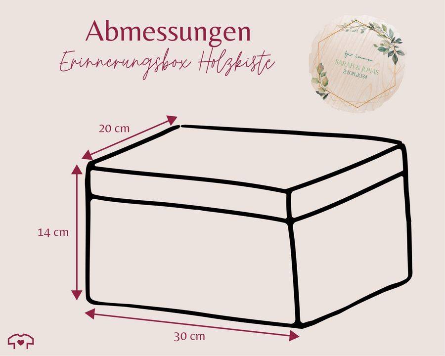 Shirtracer Für immer Hochzeit Box für Geldgeschenke Box für Karten Hochzeit Erinnerun Shirtracer Nur für heute