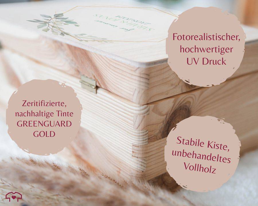 Shirtracer Für immer Hochzeit Box für Geldgeschenke Box für Karten Hochzeit Erinnerun Shirtracer Nur für heute