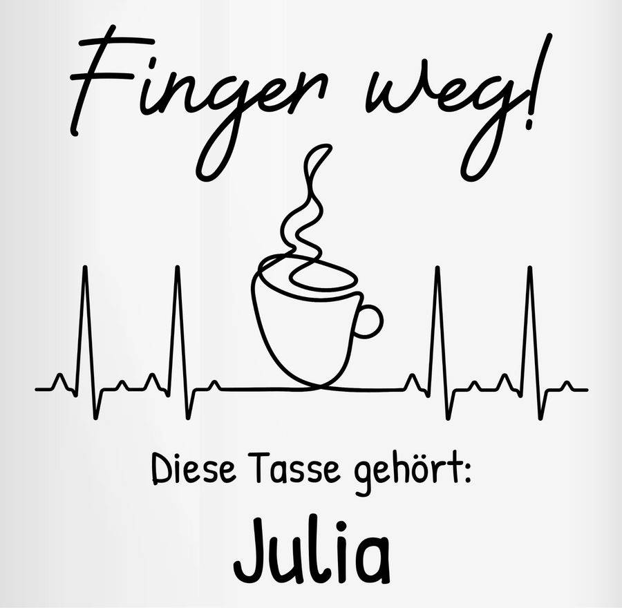 Shirtracer Finger weg diese Tasse gehört Shirts & Mehr Shirtracer Sonderangebot der Fabrik