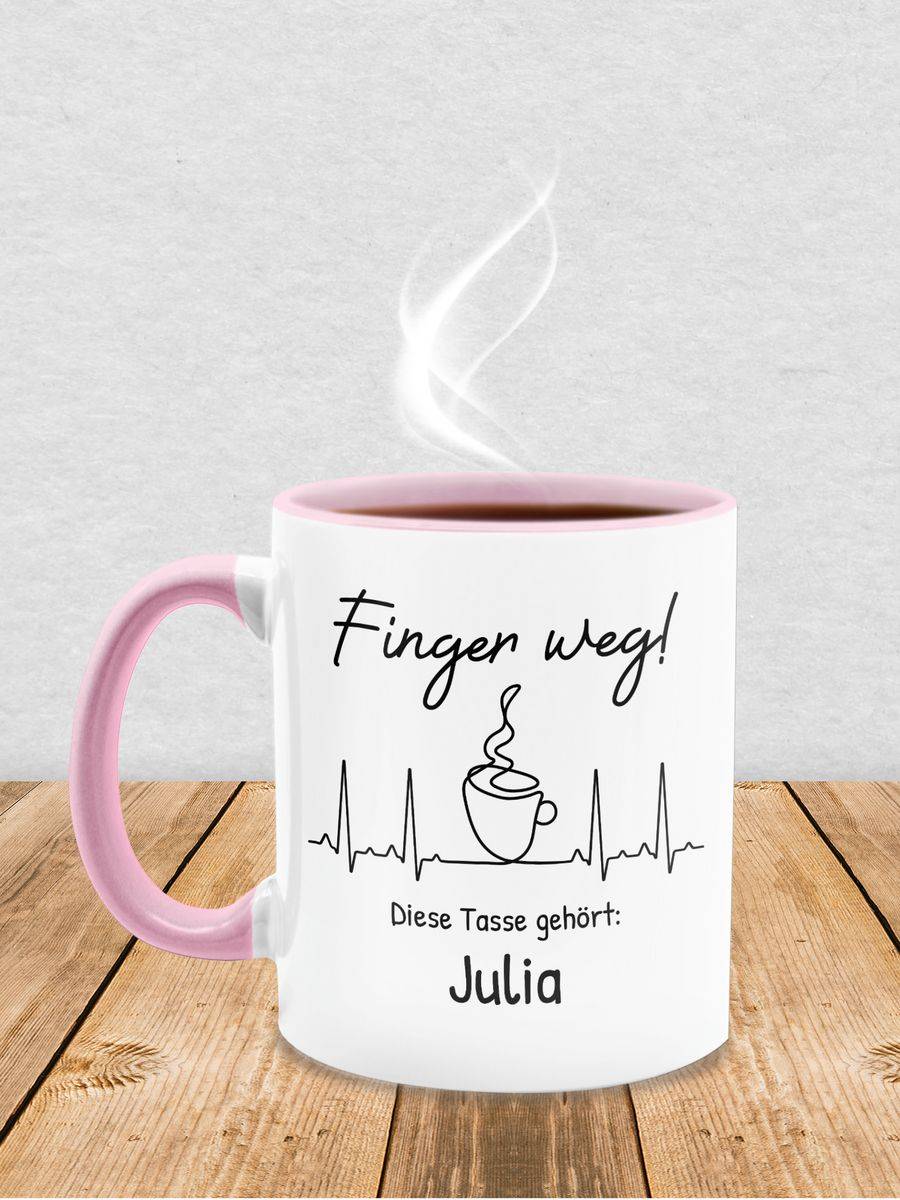 Shirtracer Finger weg diese Tasse gehört Shirts & Mehr Shirtracer Sonderangebot der Fabrik