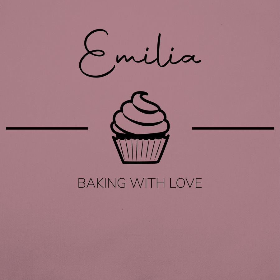 Shirtracer Baking with Love mit Namen: T-Shirt Rucksack Shirtracer Schlussverkauf