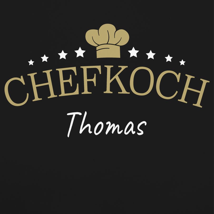 Shirtracer Chefkoch mit Name Geschenk für Koch: T-Shirt Gym Bag Shirtracer Sonderangebot