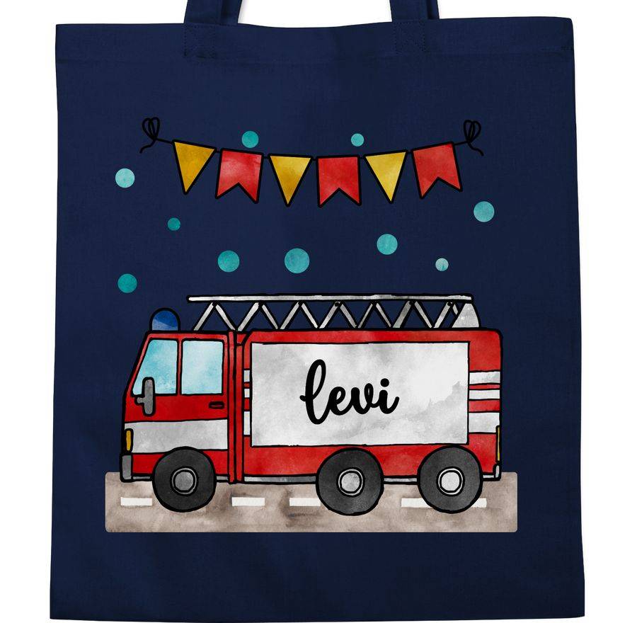 Shirtracer Feuerwehrauto - Geschenk: Tshirt Turnbeutel Shirtracer Versandkostenfrei