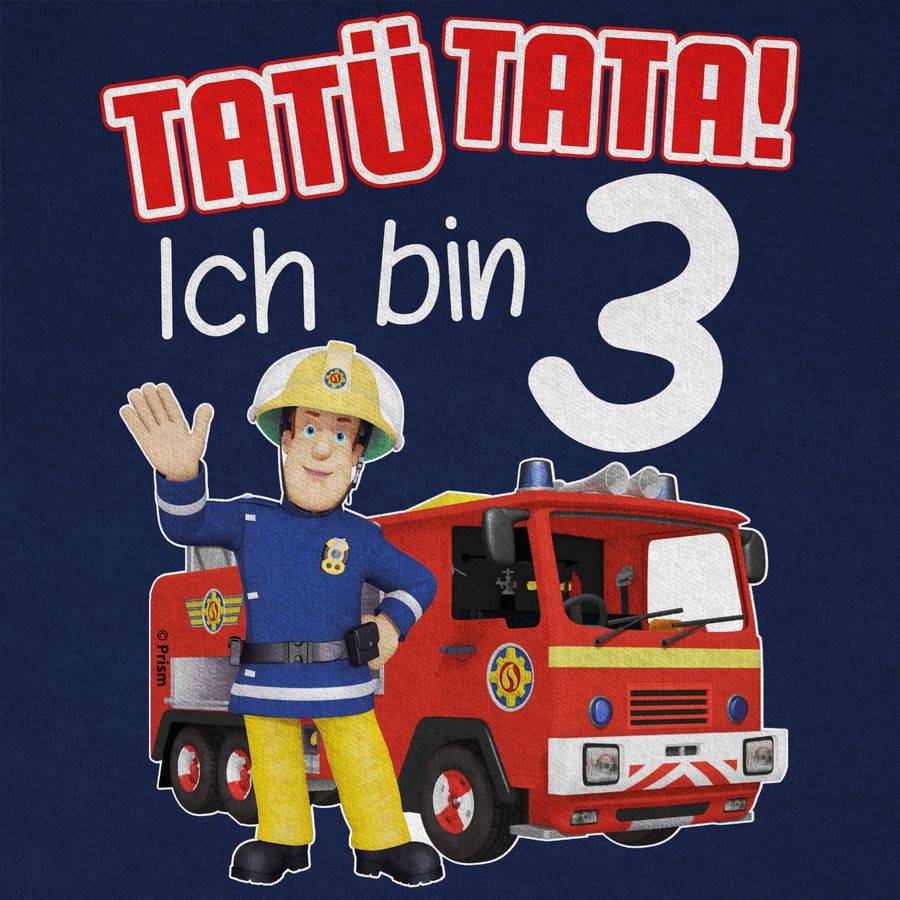 Shirtracer Tatü Tata! Ich bin 3 - rot: Tshirt Turnbeutel Shirtracer Begrenztes Angebot