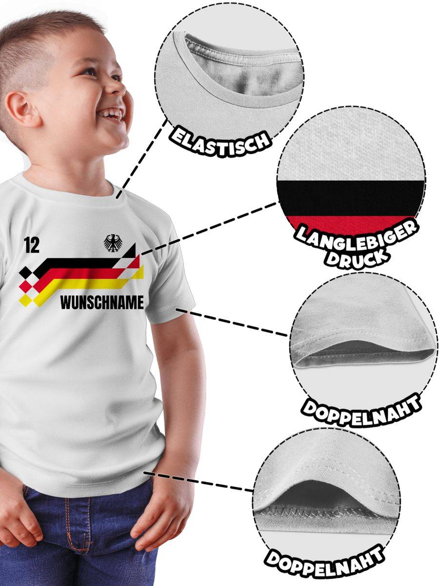 Shirtracer Deutschland Trikot mit Name und Nummer Germany: Tshirt Rucksack Shirtracer Preisnachlass