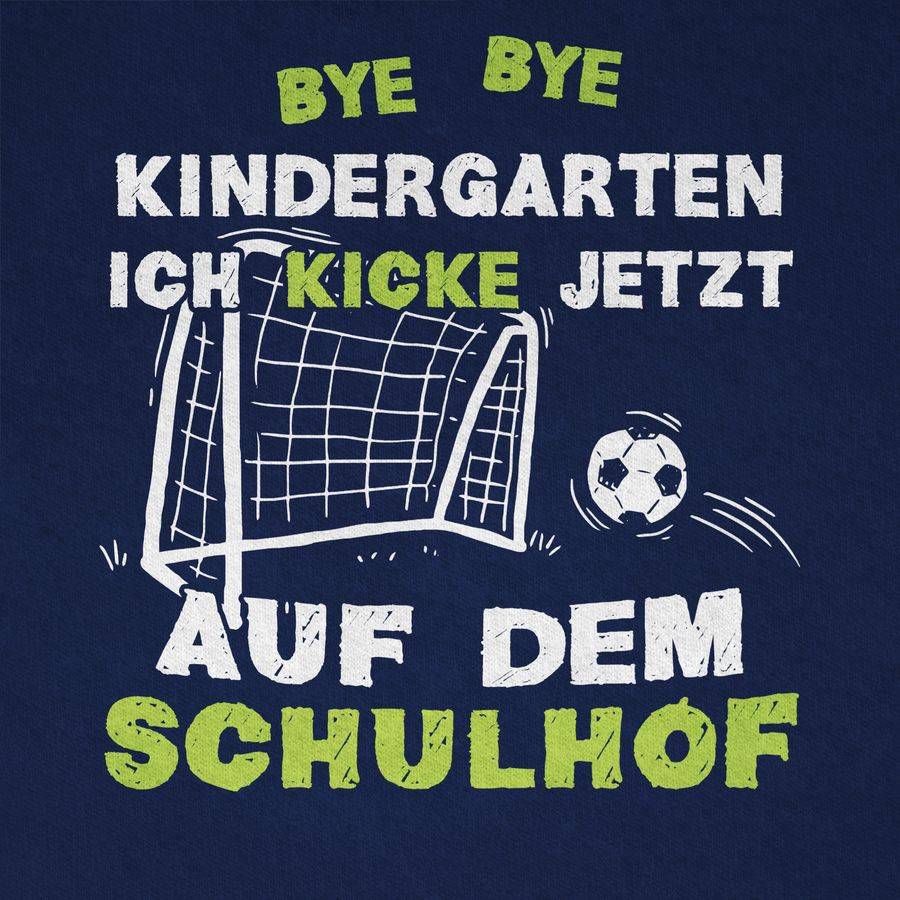 Shirtracer Bye Bye Kindergarten Einschulung Fußball Shirts & Mehr Shirtracer Vatertagsangebot
