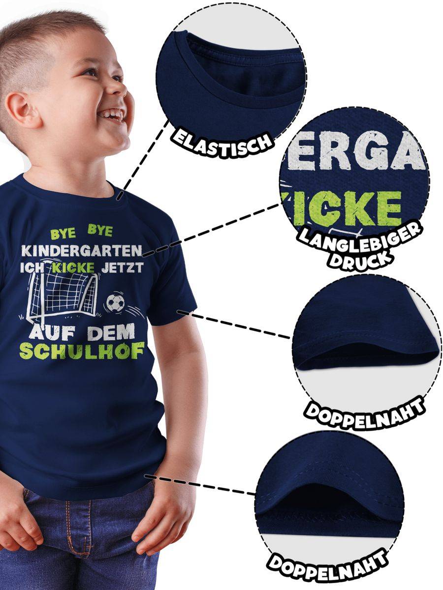 Shirtracer Bye Bye Kindergarten Einschulung Fußball Shirts & Mehr Shirtracer Vatertagsangebot
