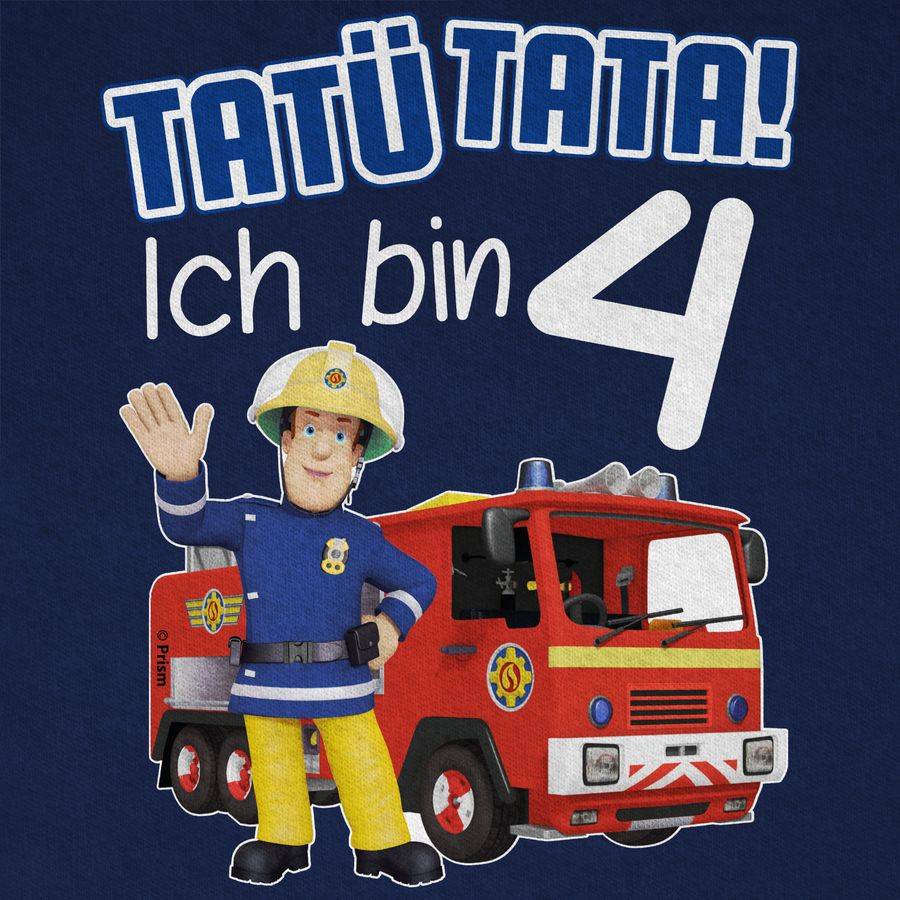 Shirtracer Tatü Tata! Ich bin 4 - blau: Tshirt Gym Bag Shirtracer Lagerräumung