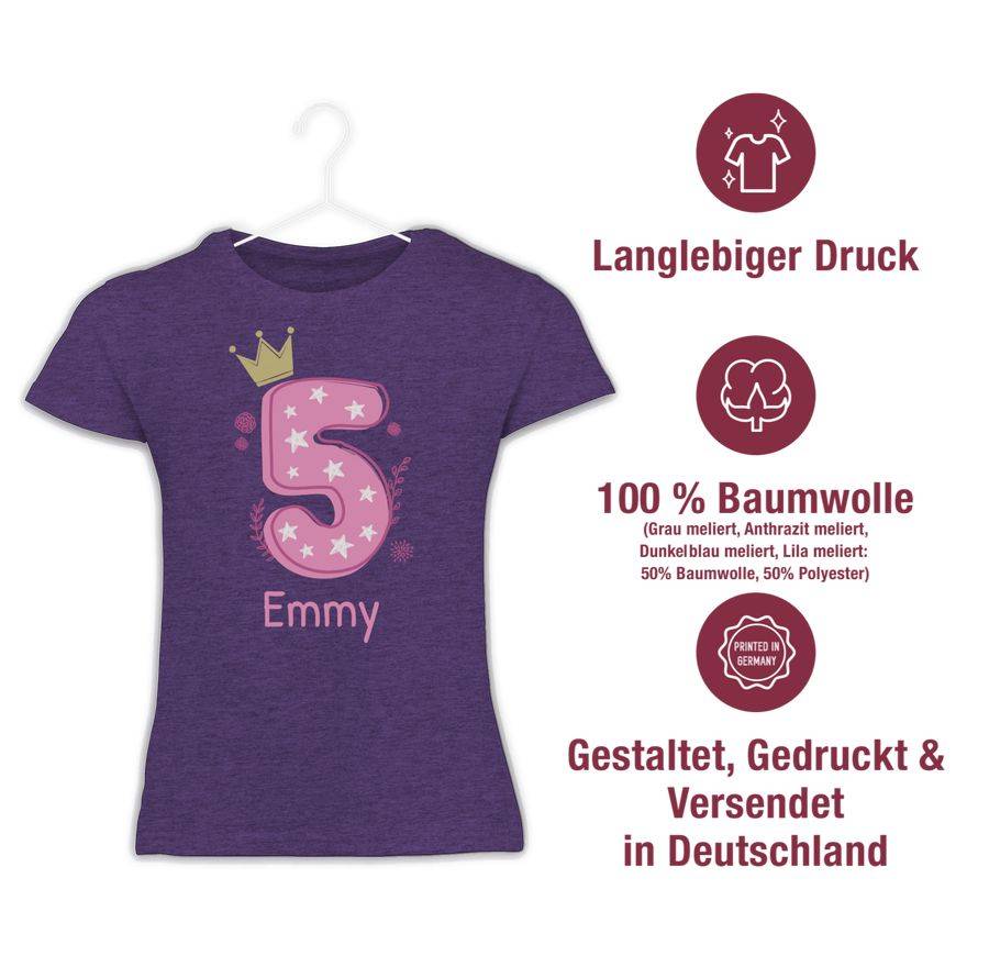 Shirtracer 5 mit Name Shirts & Mehr Shirtracer Neueste Mode