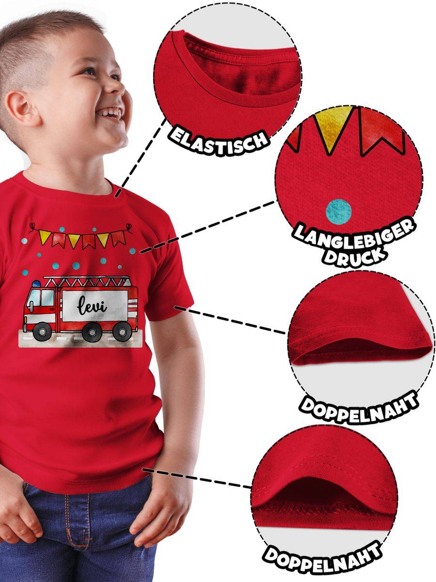 Shirtracer Feuerwehrauto - Geschenk: Tshirt Turnbeutel Shirtracer Bestseller