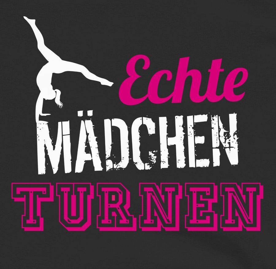 Shirtracer Echte Mädchen turnen: T-Shirt Rucksack Shirtracer Wochenangebot