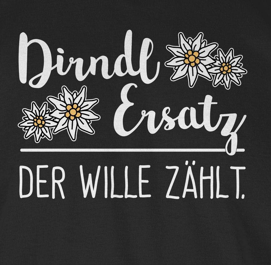 Shirtracer Dirndl Ersatz der Wille zählt - weiß Shirts & Mehr Shirtracer Riesige Rabatte