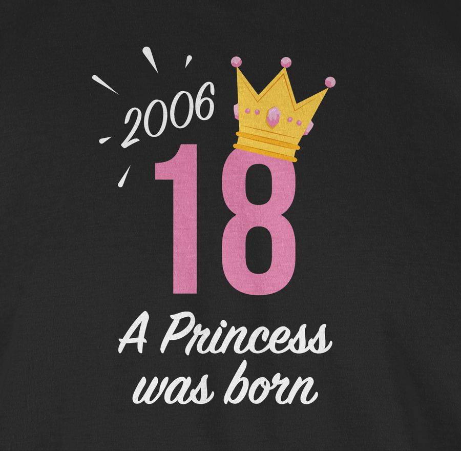 Shirtracer Achtzehnter Geburtstag Mädchen Princess 2006: T-Shirt Turnbeutel Shirtracer Kostenloser Versand international