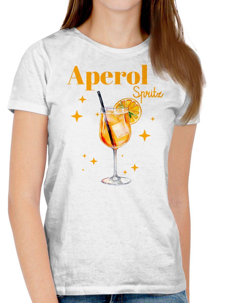 Shirtracer Aperol Spritz Kostüm Aperoli Aperollin Freundin Spritztour Shirts & Mehr Shirtracer Fabrikladen