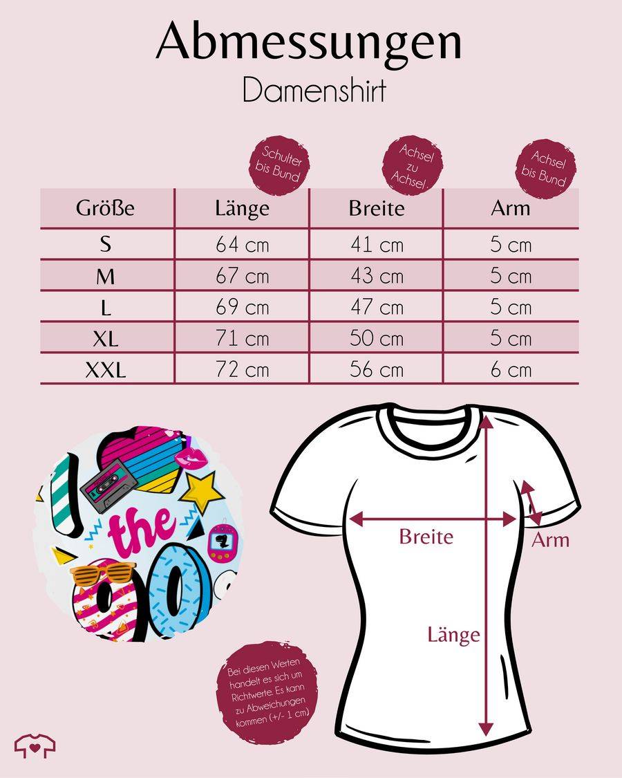 Shirtracer I love the 90s bunt: T-Shirt Turnbeutel Shirtracer Speichern exportieren