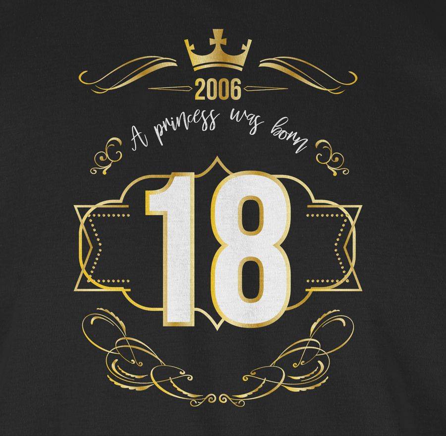 Shirtracer Achtzehnter Prinzessin Mädchen 2006 Shirts & Mehr Shirtracer zollfrei