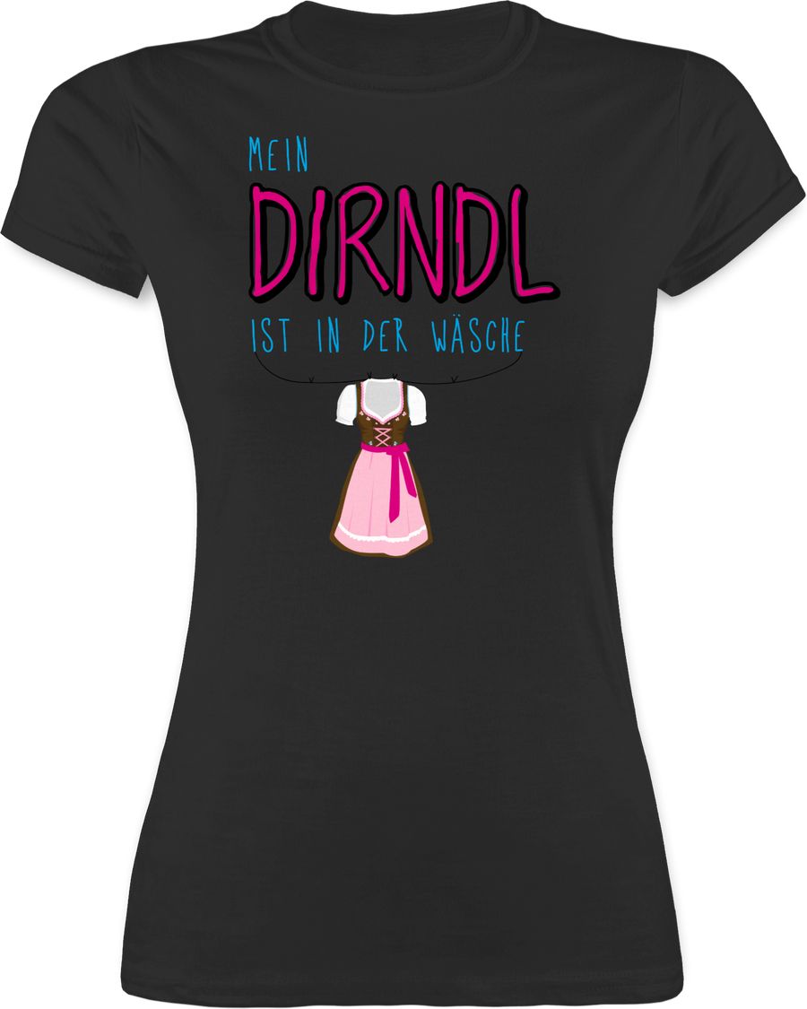 Shirtracer Mein Dirndl ist in der Wäsche Shirts & Mehr Shirtracer Auslauf