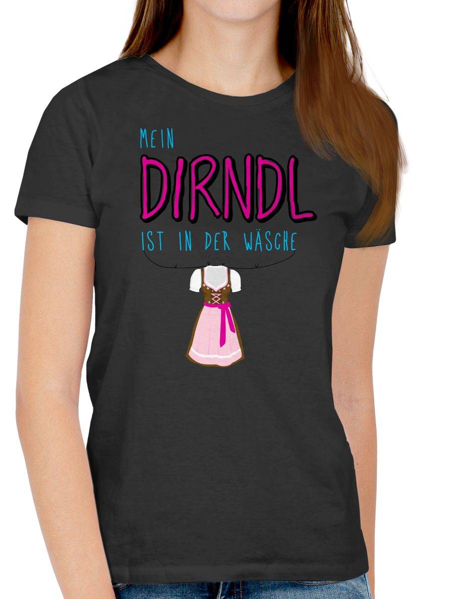 Shirtracer Mein Dirndl ist in der Wäsche Shirts & Mehr Shirtracer Auslauf